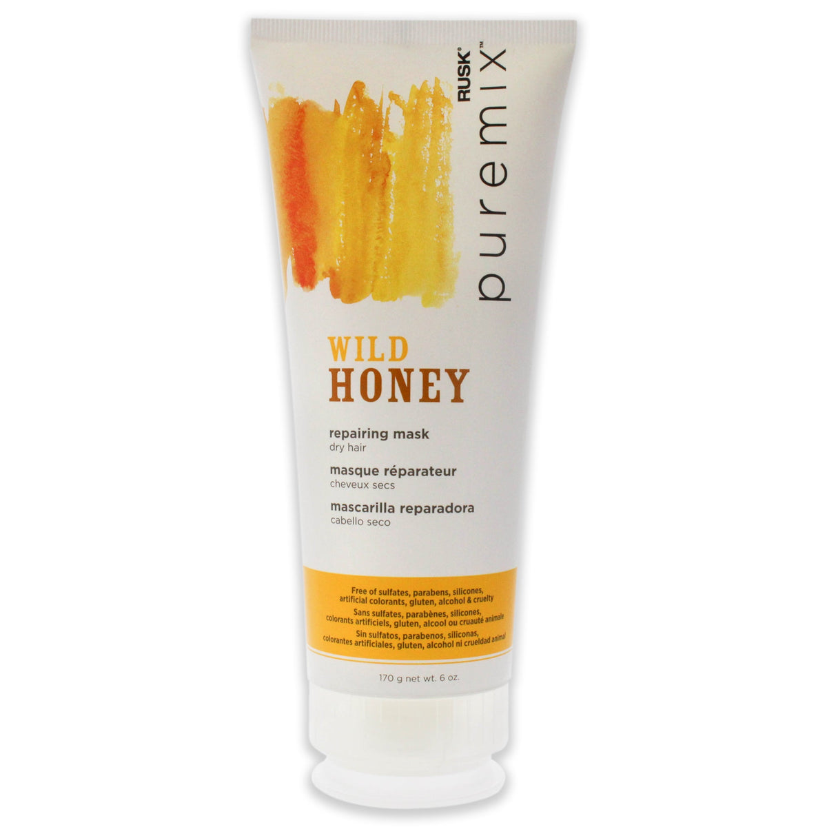 Puremix Wild Honey Repairing Mask - Dry Hair by Rusk for Unisex - 6 oz Mask