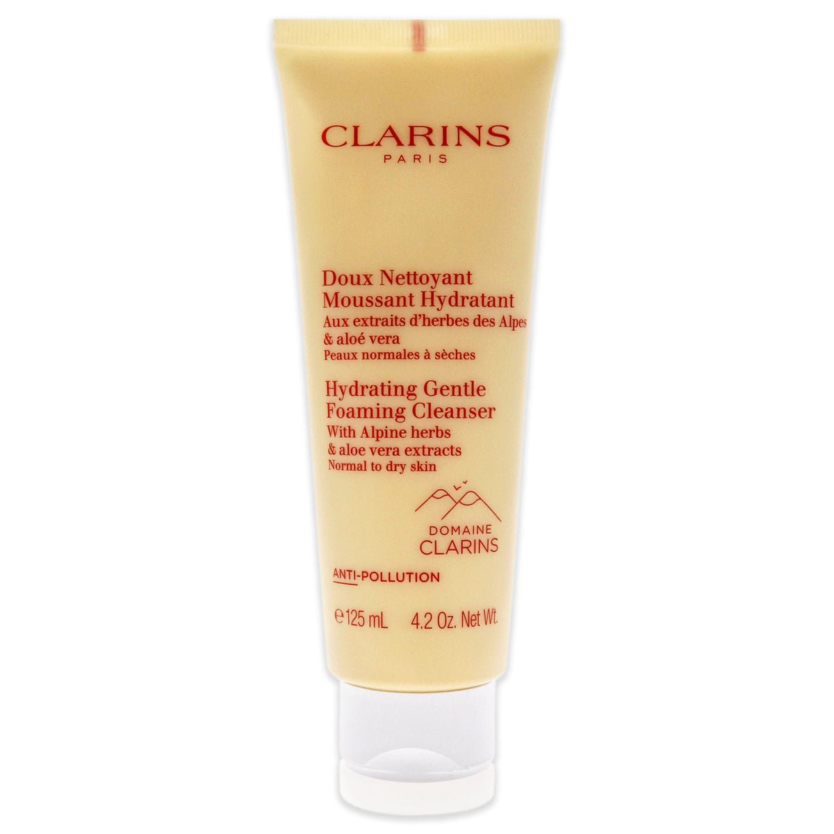 Hydrating Gentle Foaming Cleanser by Clarins for Unisex - 4.2 oz Cleanser