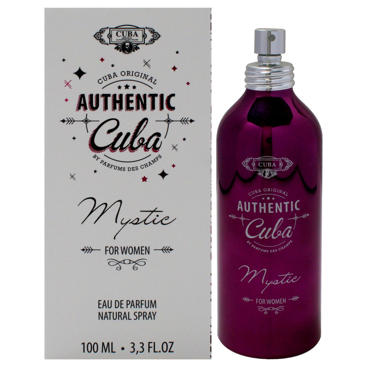 Cuba Authentic Mystic by Cuba for Women - 3.3 oz EDP Spray