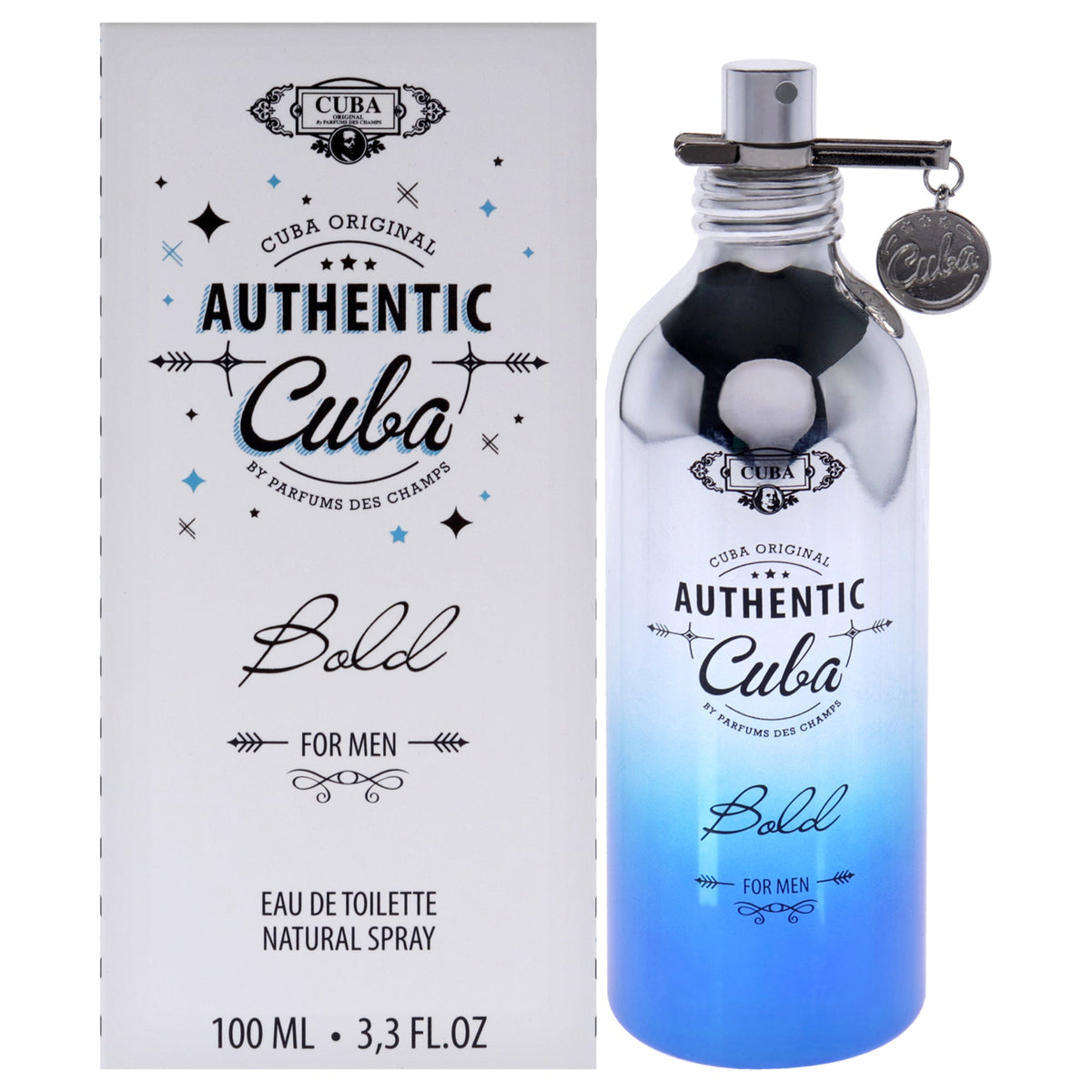 Cuba Authentic Bold by Cuba for Men - 3.3 oz EDT Spray