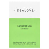Idealove, Eureka for Cica, Calm & Clear, 5 Beauty Sheet Masks, 0.85 fl oz (25 ml) Each