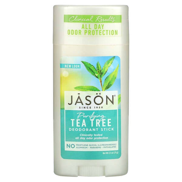 Jason Natural, Deodorant Stick, Purifying Tea Tree, 2.5 oz (71 g)