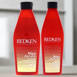 Frizz Shampoo and Conditioner Kit by Redken for Unisex - 2 Pc Kit 10.1oz Shampoo, 8.5oz Conditioner