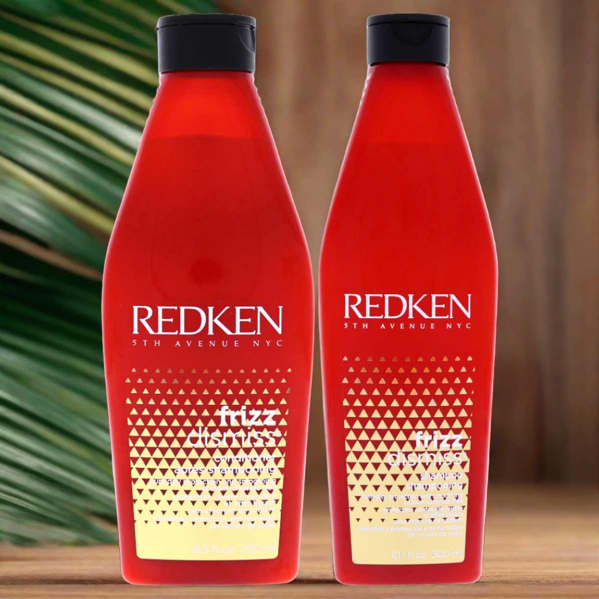 Frizz Shampoo and Conditioner Kit by Redken for Unisex - 2 Pc Kit 10.1oz Shampoo, 8.5oz Conditioner