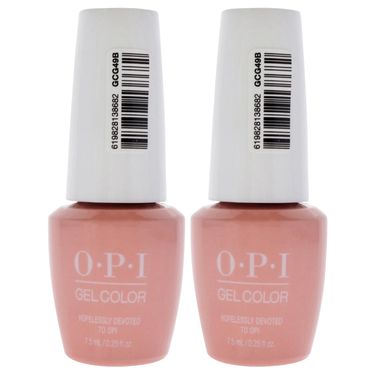 GelColor Gel Lacquer - G49B Hopelessly Devoted by OPI for Women - 0.25 oz Nail Polish - Pack of 2