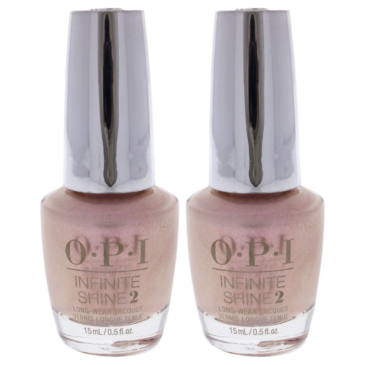 Infinite Shine 2 Lacquer - ISLSH2 Throw Me a Kiss by OPI for Women - 0.5 oz Nail Polish - Pack of 2