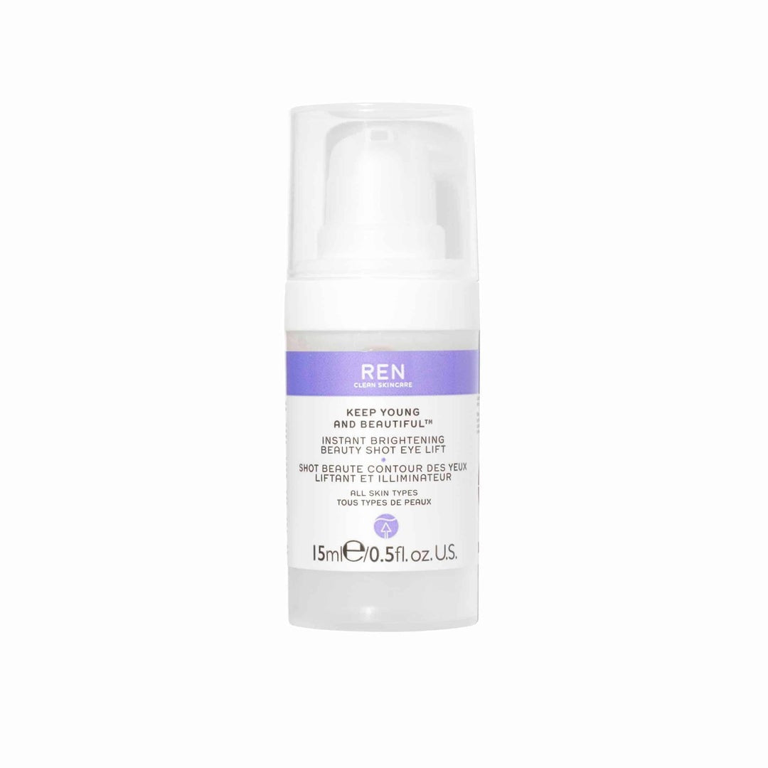 Keep Young and Beautiful Instant Brightening Beauty Shot Eye Lift by REN for Women - 0.5 oz Serum