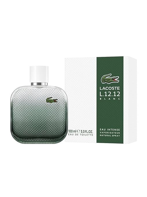 Lacoste Eau De L.12.12 Blanc Eau Intense by Lacoste for Men - 3.3 oz EDT Spray