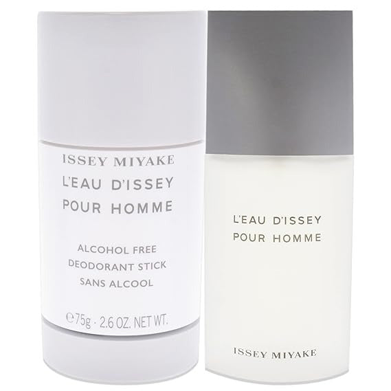 Leau Dissey by Issey Miyake for Men - 2 Pc Gift Set 2.5oz EDT Spray, 2.6oz Deodorant Stick