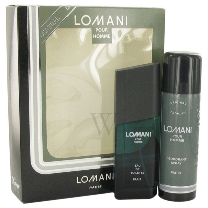 Lomani by Lomani for Men - 2 Pc Gift Set 3.3oz EDT Spray, 6.6oz Deodorant Spray