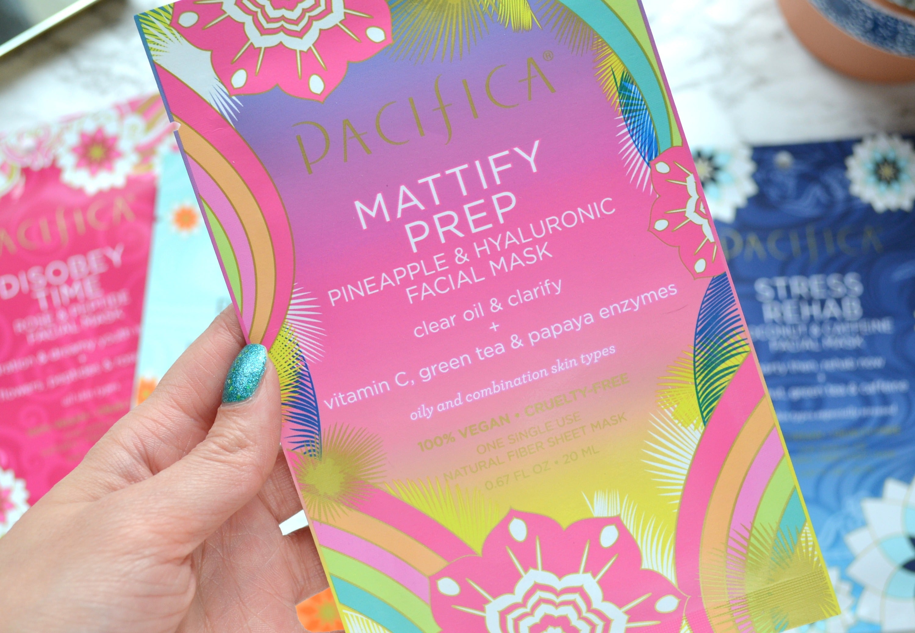 Mattify Prep Pineapple and Hyaluronic Facial Mask by Pacifica for Unisex - 1 Pc Mask