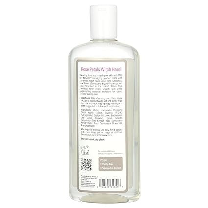 Mild By Nature, Witch Hazel, Alcohol-Free, Rose Petals, 12 fl oz (355 ml)