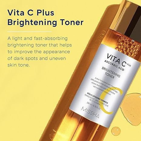 Missha, Vita C Plus Ascorbic Acid, Brightening Toner, 6.76 fl oz (200 ml)