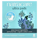 Natracare, Ultra Pads, Organic Cotton Cover, Super, 12 Pads