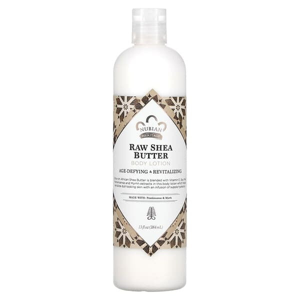 Nubian Heritage, Body Lotion, Raw Shea Butter, 13 fl oz (384 ml)