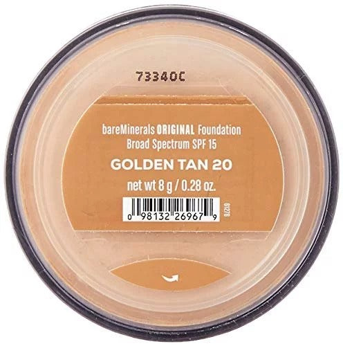 Original Foundation SPF 15 - 20 Golden Tan by bareMinerals for Women - 0.28 oz Foundation