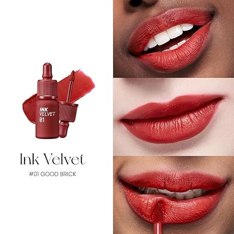 Peripera, Ink Velvet Lip Tint, 01 Good Brick, 0.14 oz (4 g)