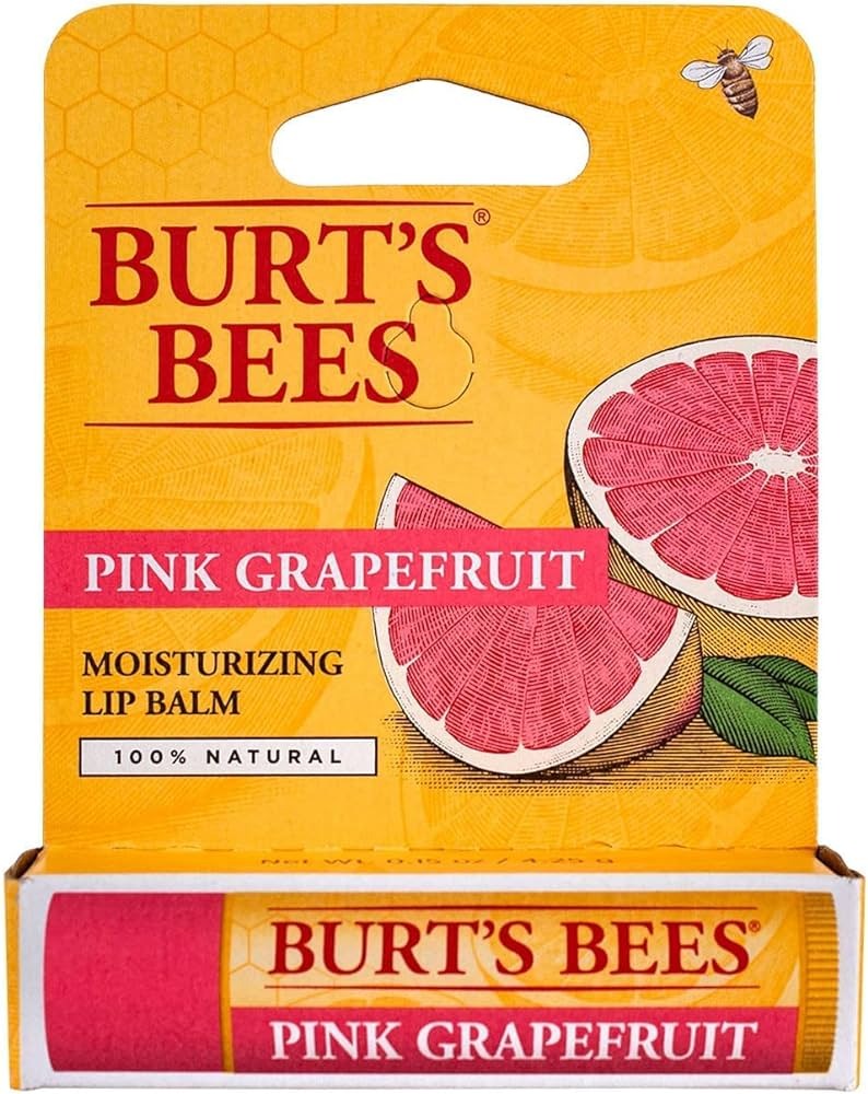 Pink Grapefruit Moisturizing Lip Balm Blister by Burts Bees for Unisex - 0.15 oz Lip Balm