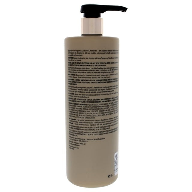 Platinum Luxe Shine Conditioner by Kenra for Unisex - 31.5 oz Conditioner