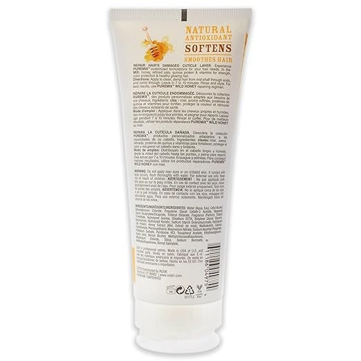 Puremix Wild Honey Repairing Mask - Dry Hair by Rusk for Unisex - 6 oz Mask