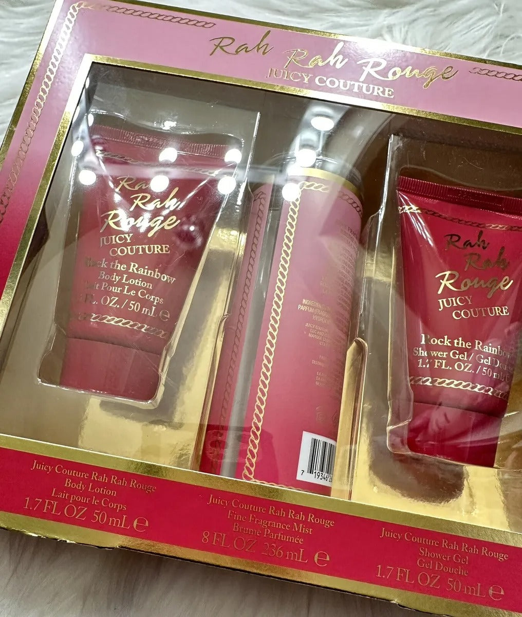 Rah Rah Rouge by Juicy Couture, 3 Piece Gift Set for Women