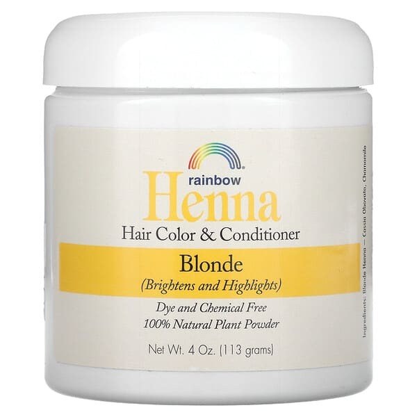 Rainbow Research, Henna, Hair Color and Conditioner, Blonde, 4 oz (113 g)