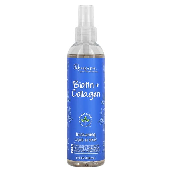 Renpure, Biotin + Collagen Thickening Leave-In Spray, 8 fl oz (236 ml)