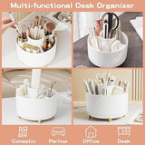 Rotate Makeup Brush Holder Makeup organizer and Skincare Storage for woman