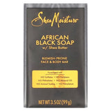 SheaMoisture, Blemish Prone Face & Body Bar, African Black Bar Soap with Shea Butter, 3.5 oz (99 g)