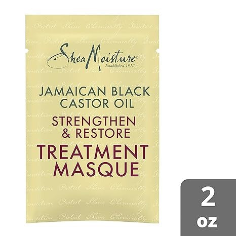 SheaMoisture, Jamaican Black Castor Oil, Strengthen & Restore Treatment Masque, 2 oz (57 g)