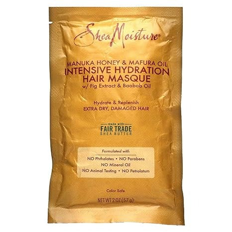 SheaMoisture, Manuka Honey & Mafura Oil Intensive Hydration Hair Masque, 2 oz (57 g)