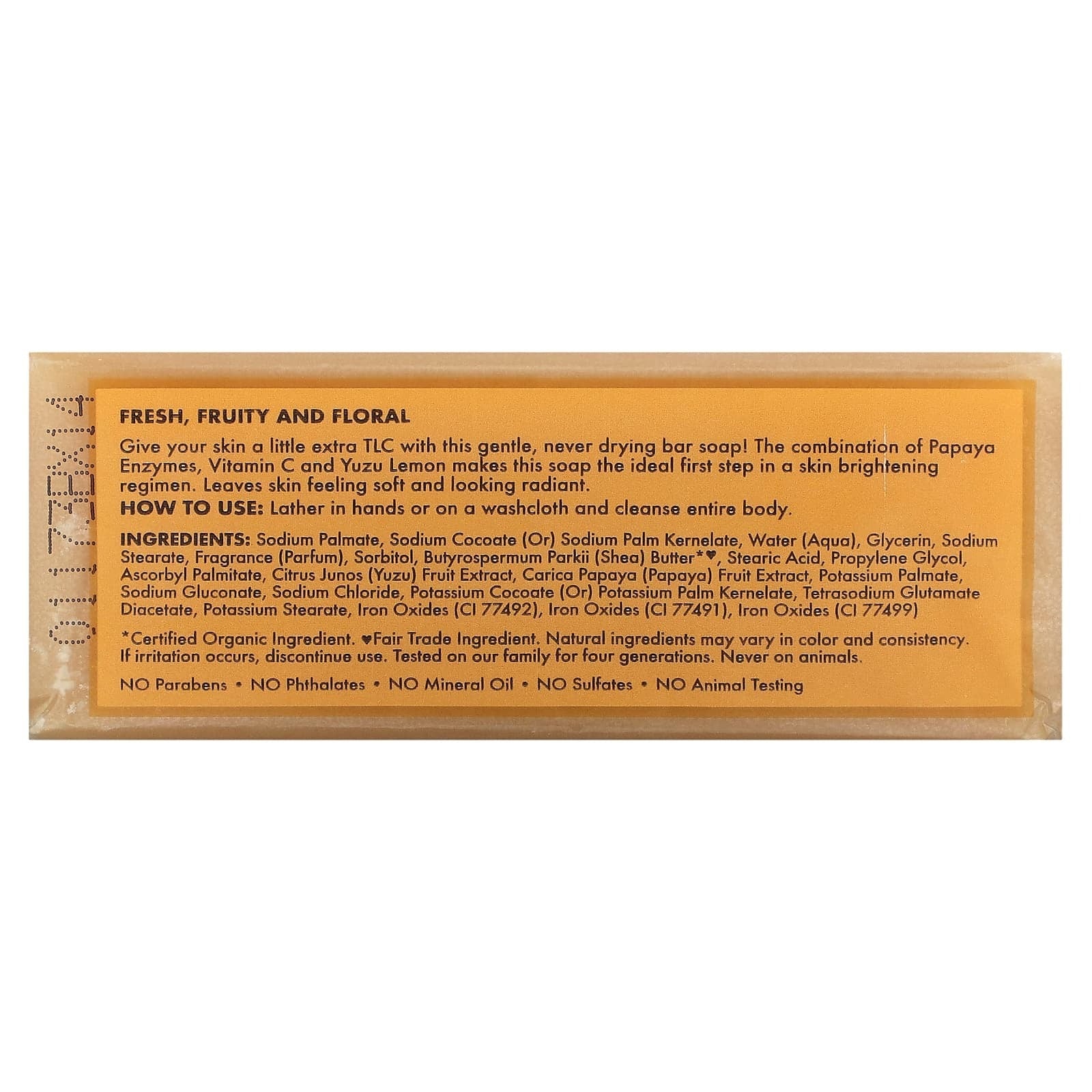 SheaMoisture, Revive & Brighten Bar Soap, Papaya & Vitamin C, 8 oz (227 g)