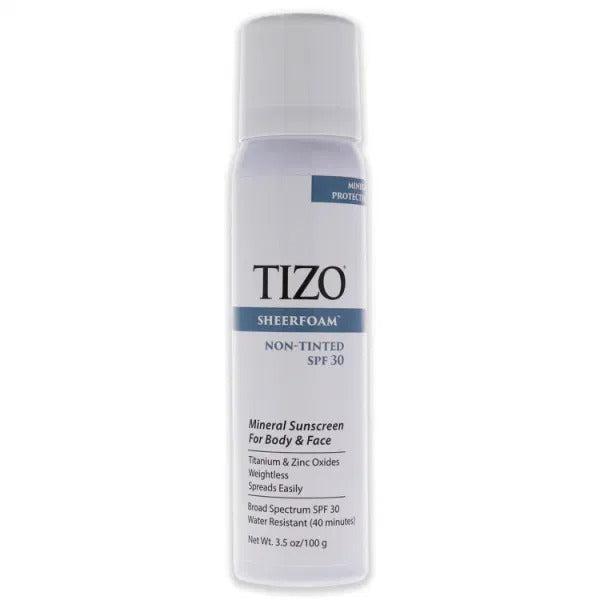 SheerFoam Body And Face Tinted SPF 30 by Tizo for Unisex - 3.5 oz Sunscreen