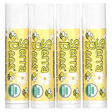 Sierra Bees, Organic Lip Balms, Creme Brulee (Vanilla), 4 Pack, 0.15 oz (4.25 g) Each