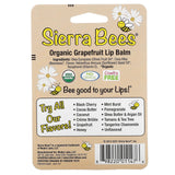 Sierra Bees, Organic Lip Balms, Grapefruit, 4 Pack, 0.15 oz (4.25 g) Each