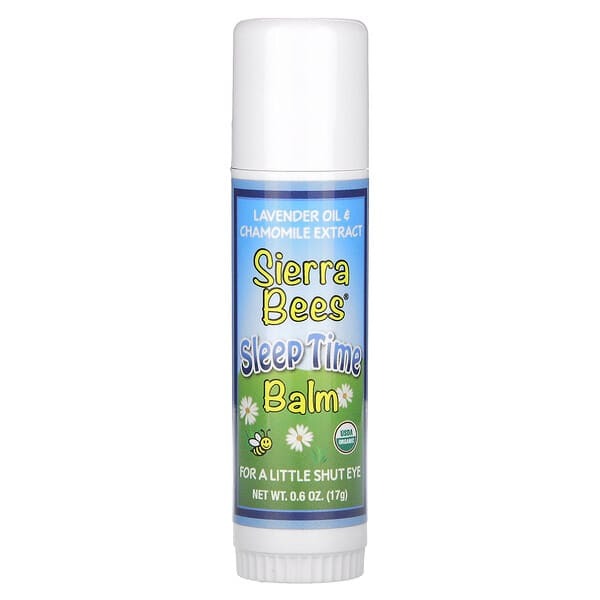 Sierra Bees, Sleep Time Balm Stick, Lavender & Chamomile, 0.6 oz (17 g)