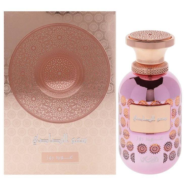 Somow Al Rasasi Lamaan Collection - Oud Rose by Rasasi for Women - 3.38 oz EDP Spray