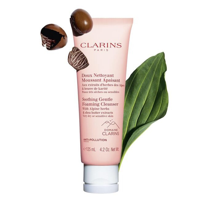 Soothing Gentle Foaming Cleanser by Clarins for Unisex - 4.2 oz Cleanser