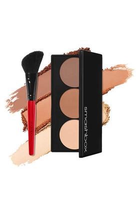 Step-By-Step Contour Kit by SmashBox for Women - 2 Pc 0.4oz Makeup, Brush