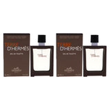 Terre Dhermes by Hermes for Men - 1 oz EDT Spray (Refill) - Pack of 2