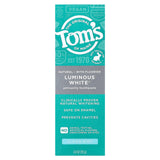 Tom's of Maine, Luminous White®, Anticavity Toothpaste with Fluoride, Clean Mint, 4 oz (113 g)