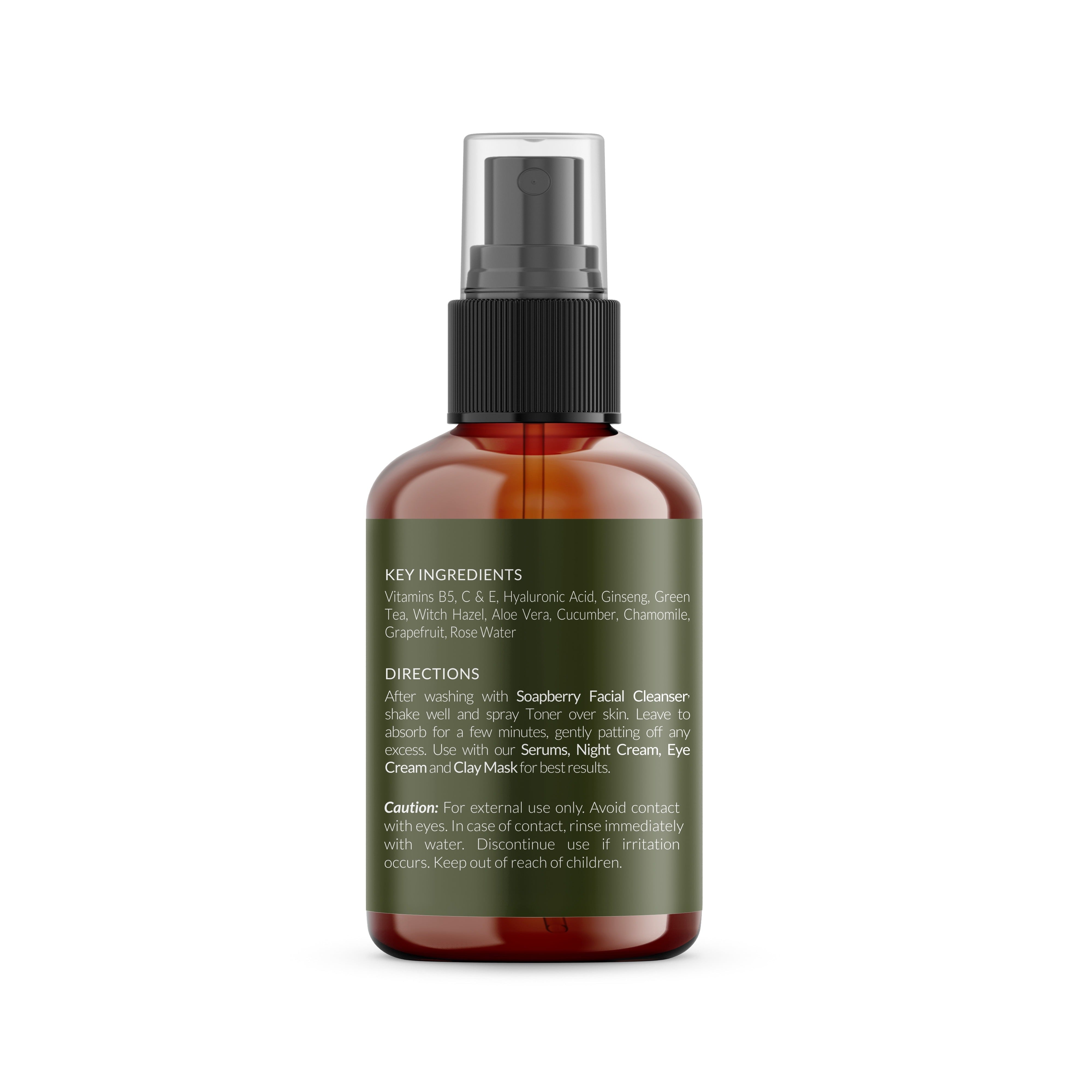 Tree To Tub, Hydrating Alcohol Free Facial Toner Spray, Witch Hazel, Rose Water, Green Tea, for Dry, Sensitive Skin, 4 fl oz (120 ml)