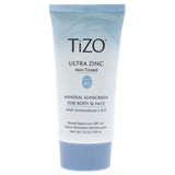 Ultra Zinc Body and Face Non-tinted SPF 40 by Tizo for Unisex - 3.5 oz Sunscreen