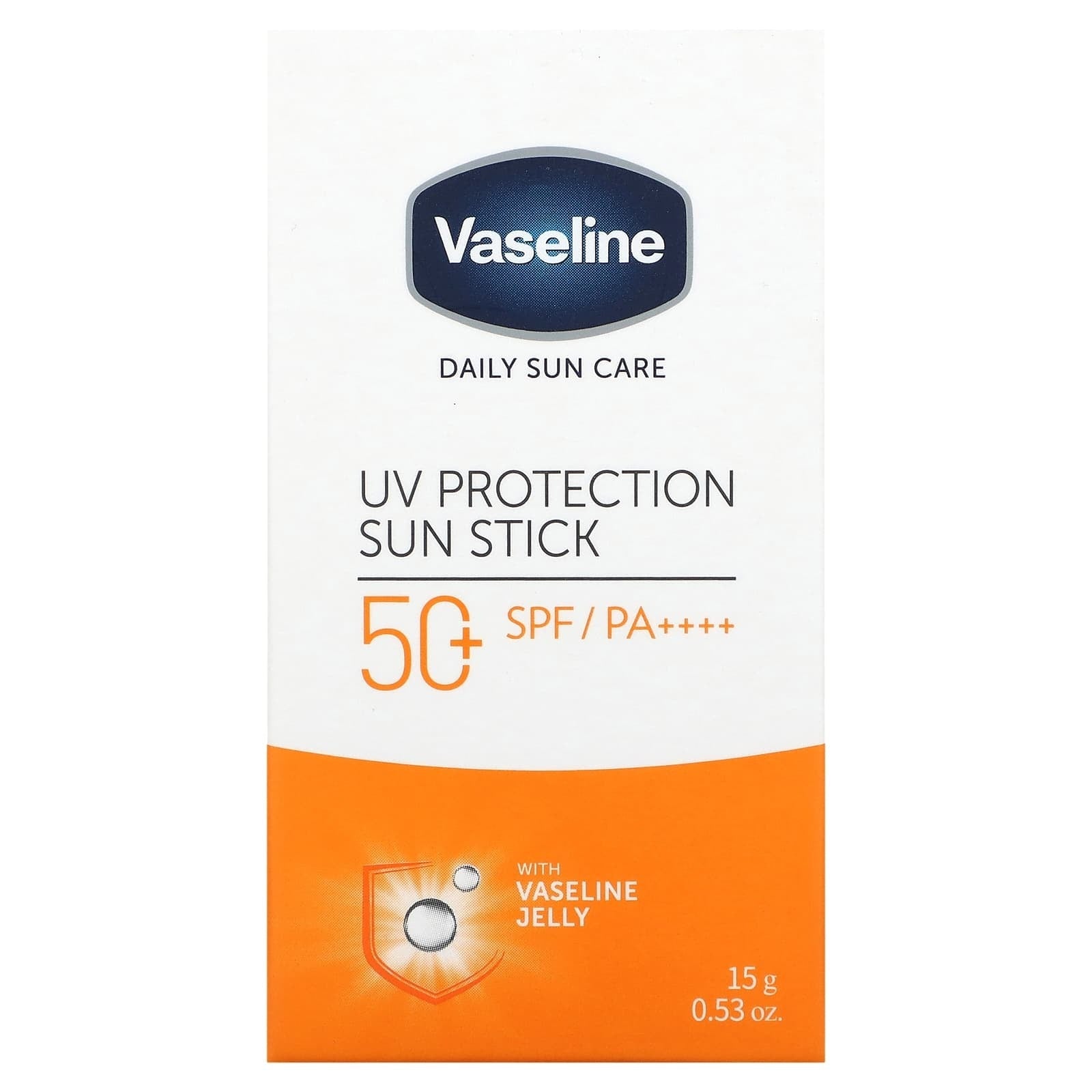 Vaseline, Daily Sun Care, UV Protection Sun Stick, SPF 50+ PA++++, 0.53 oz (15 g)