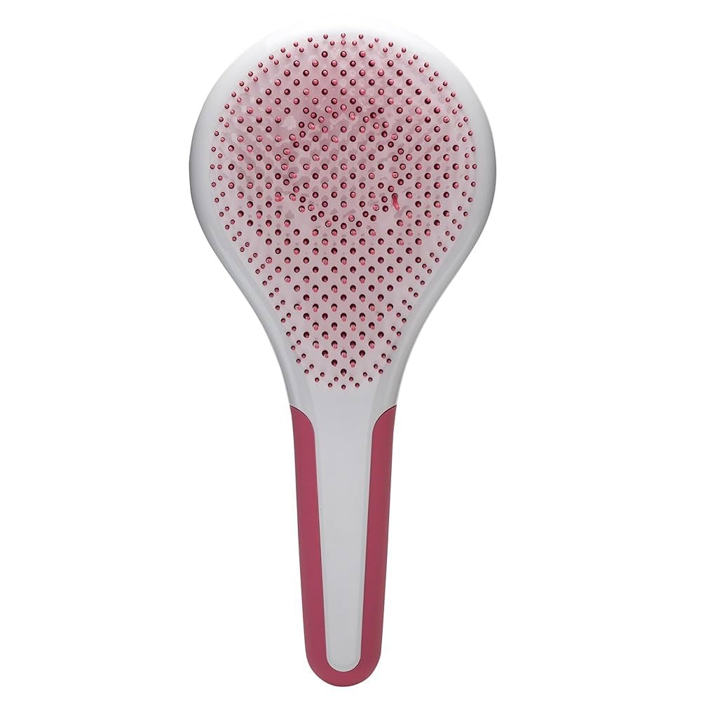 Wet and Dry Hair Detangler Fine Hair - Pink-White by Michel Mercier for Women - 1 Pc Hair Brush