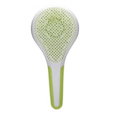 Wet and Dry Hair Detangler Regular Hair - Green-White by Michel Mercier for Women - 1 Pc Hair Brush