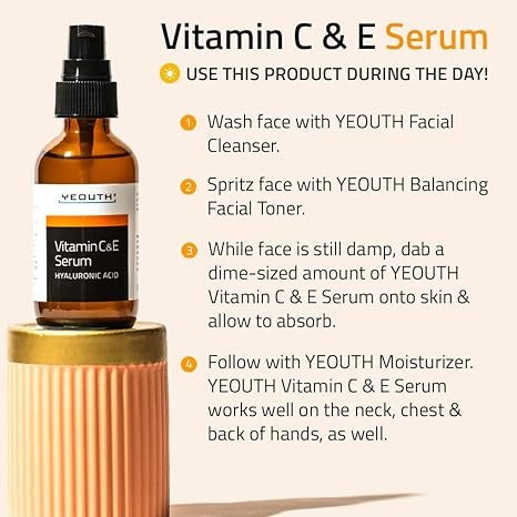 YEOUTH, Vitamin C & E Serum, 1 fl oz (30 ml)