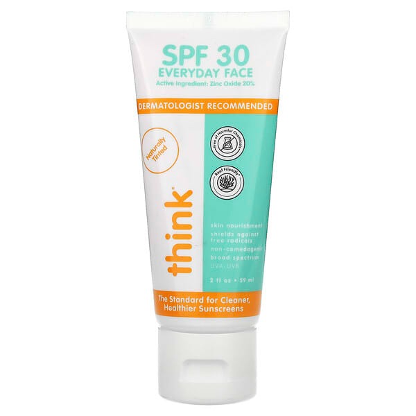 think, Everyday Face, SPF 30+, Naturally Tinted, 2 fl oz (59 ml)