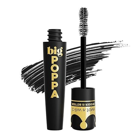 wet n wild, Big Poppa Mascara, Blackest Black, 0.33 fl oz (10 ml)