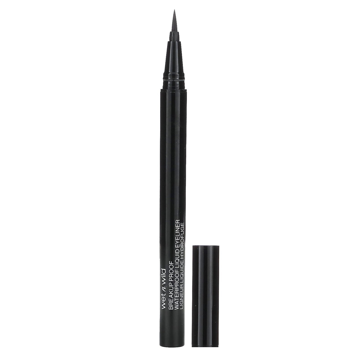 wet n wild, Breakup Proof, Waterproof Liquid Eyeliner, Ultra Black, 0.03 fl oz (0.9 ml)